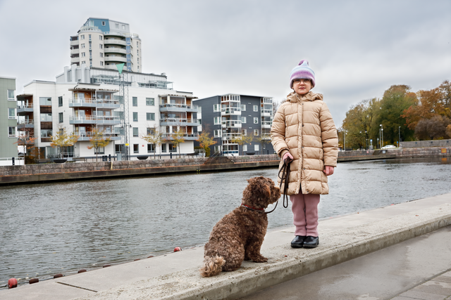 Meisje met hond