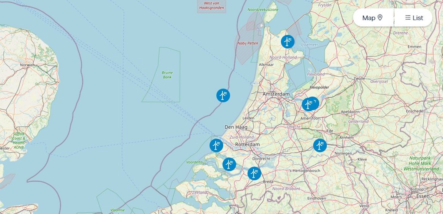 Bekijk onze windparken