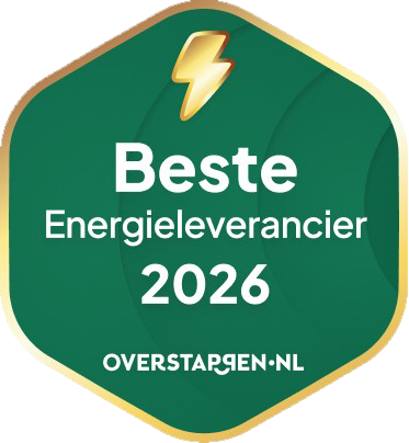 Logo Beste energieleverancier 2026 volgens Overstappen.nl